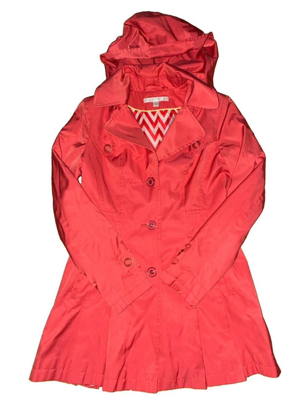 Via Spiga Coral Hooded Trench Coat